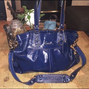 Beautiful blue authentic Coach purse